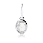 Sterlinsilber Ohrringe Stein Cristal Quarz SR-714