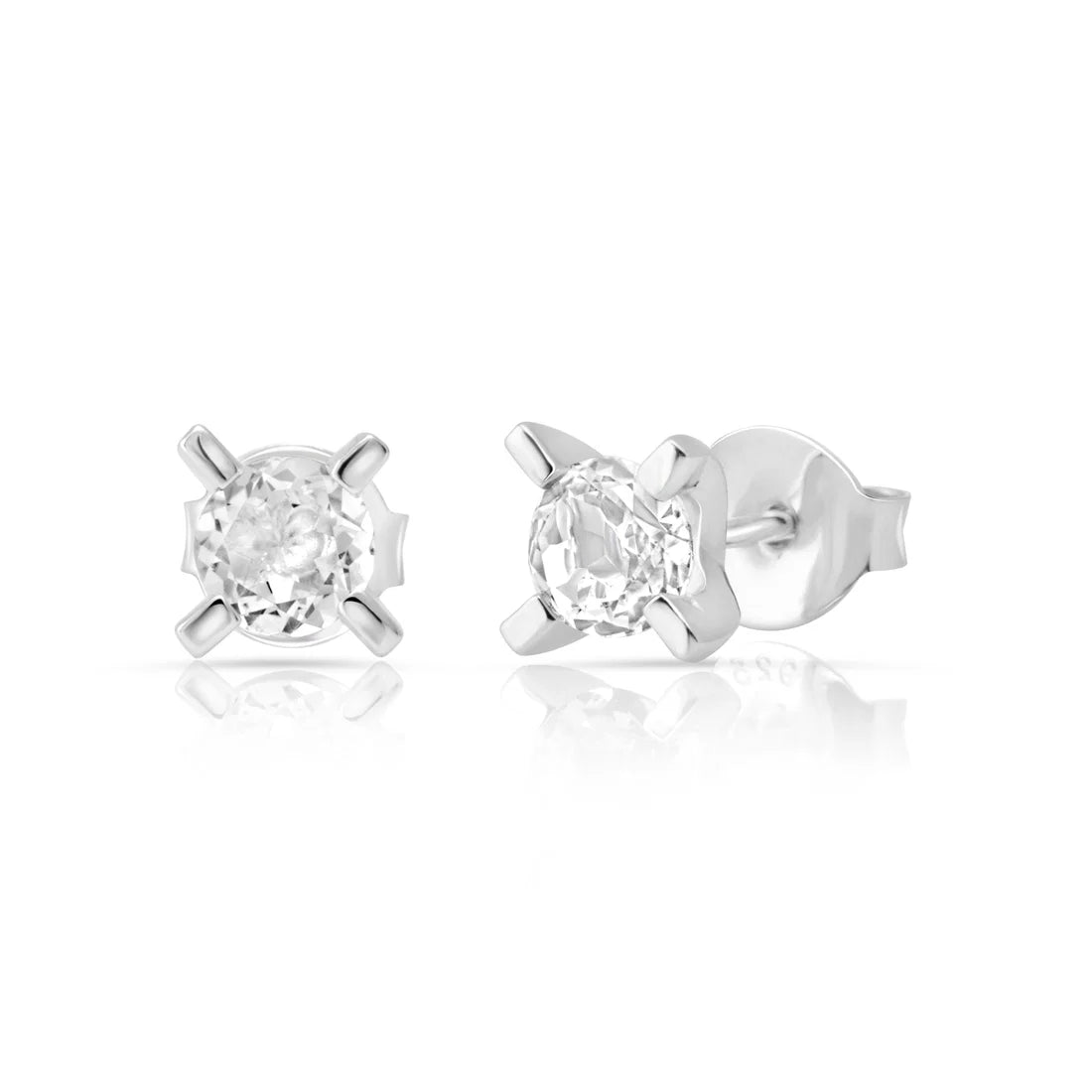 Sterlingsilber Ohrringe mit Stein Cristal Quarz SR-327