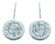 Sterlingsilber Ohrringe mit Stein Cristal Quarz SR-342