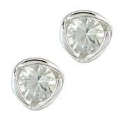 Sterling Silber Ohrringe mit Stein Cristal Quarz SR-377