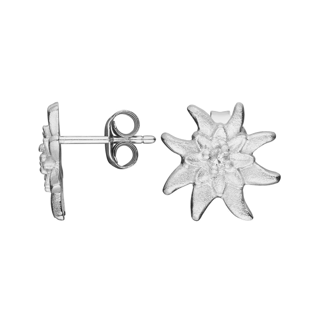 Sterlingsilber Ohrringe mit Stein Cristal Quarz SR-387