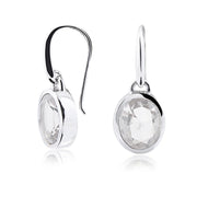 Sterlinsilber Ohrringe Stein Cristal Quarz SR-714