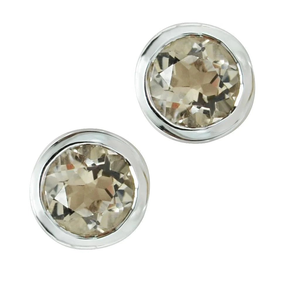 Sterlingsilber Ohrringe mit Steinquarz SR-351
