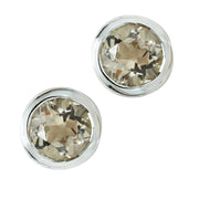 Sterlingsilber Ohrringe mit Steinquarz SR-351