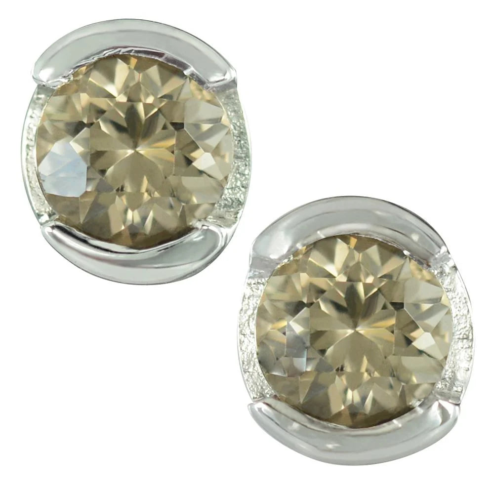 Sterling Silber Ohrringe mit Steinquarz SR-363