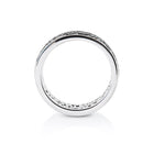 Fine Ring in Sterlingsilber Mit Edelweiss Filigran Rhodium Schwarz R-8007