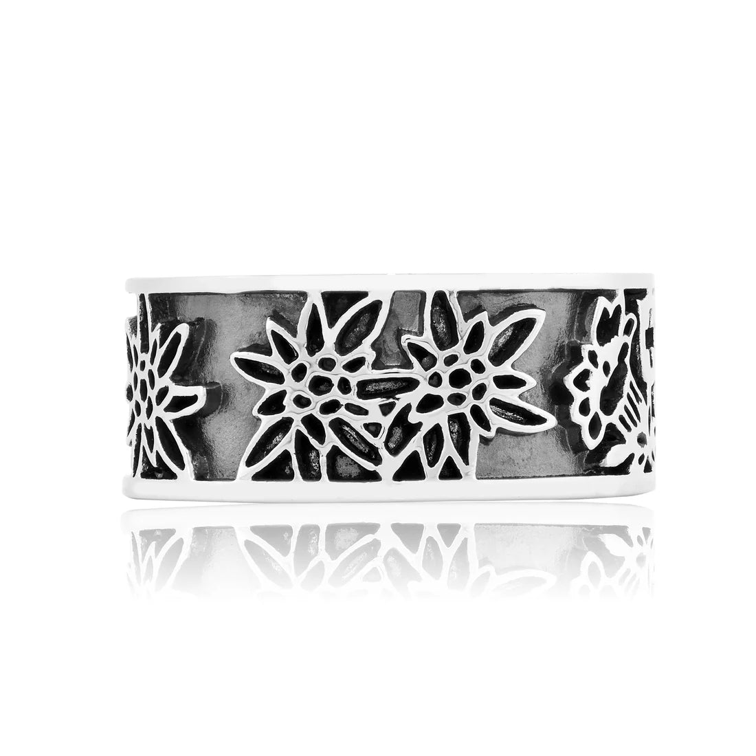 Sterlingsilber Edelweiss Ring R-7003-1