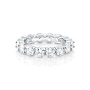 Sterling Silber Ring Eternity mit Krappenfassung Zirkonen rund um den Ring R-4427