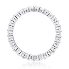 Sterlingsilber Ring Eternity mit Zirkonia, die auf Krappen rund um den Ring montiert sind R-4426