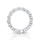 Sterling Silber Ring Eternity mit Krappenfassung Zirkonen rund um den Ring R-4427