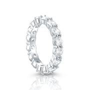 Sterling Silber Ring Eternity mit Krappenfassung Zirkonen rund um den Ring R-4427