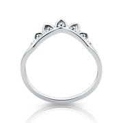 Sterlingsilber Ring Ethno-Stil originell durch seine Halbkrone Design RI-10128P