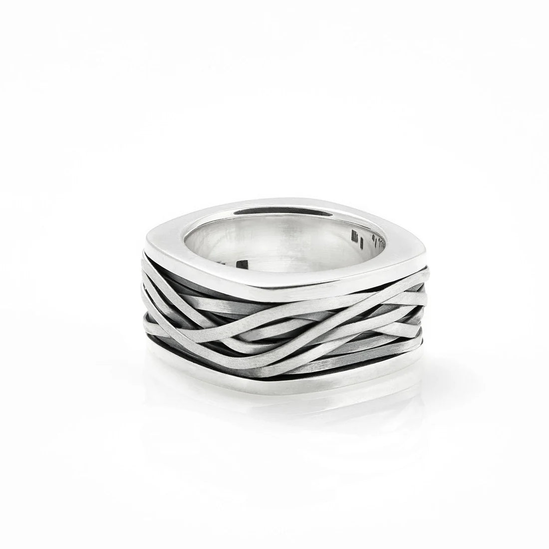 Ring aus Sterlingsilber massiv M im Mumien-Stil R-149-48