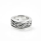 Ring aus Sterlingsilber massiv M im Mumien-Stil R-149