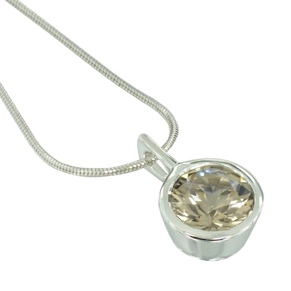 Sterlingsilber Anhänger mit Steinquarz SR-552