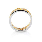 Feiner Ring aus Sterlingsilber mit filigranen Bicolor Edelweißen RG-8006