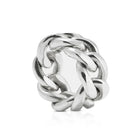 Ring aus Sterlingsilber mit massiver Kette R-148