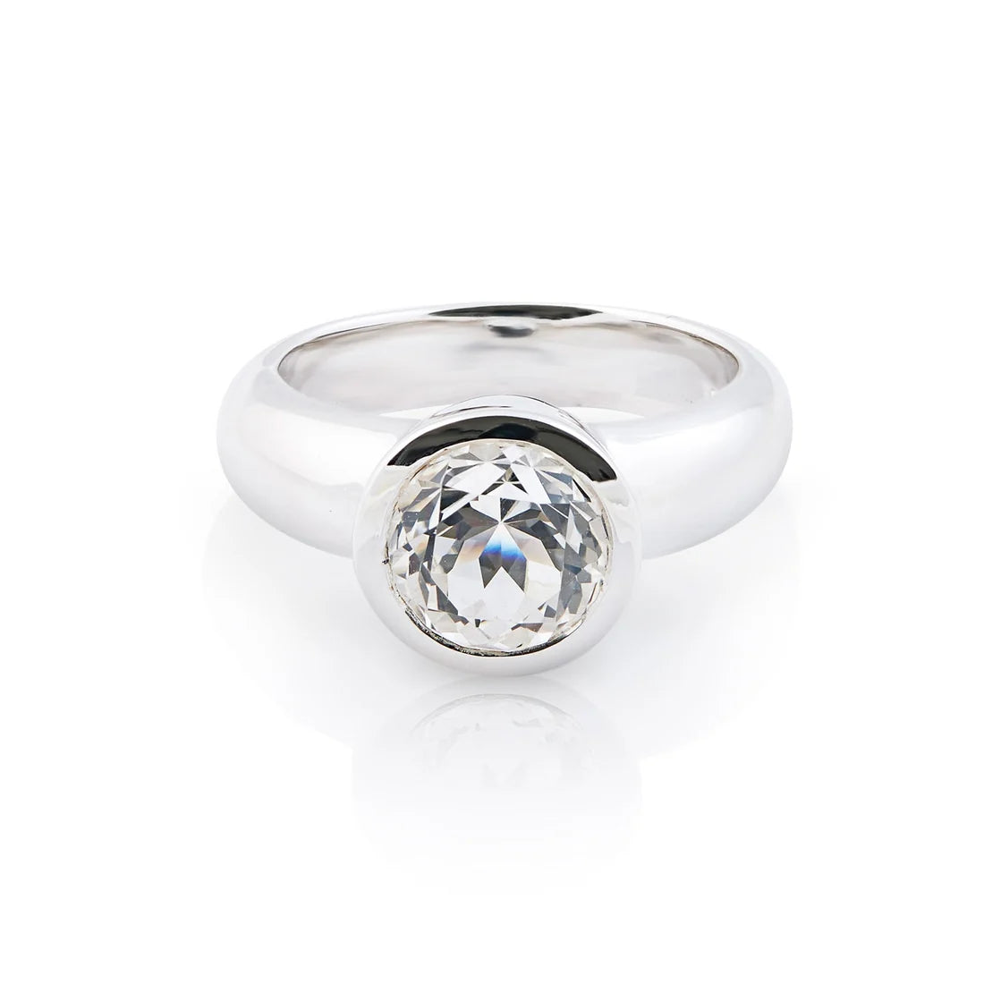 Sterlingsilber Ring Stein Cristal Quarz SR-700-50