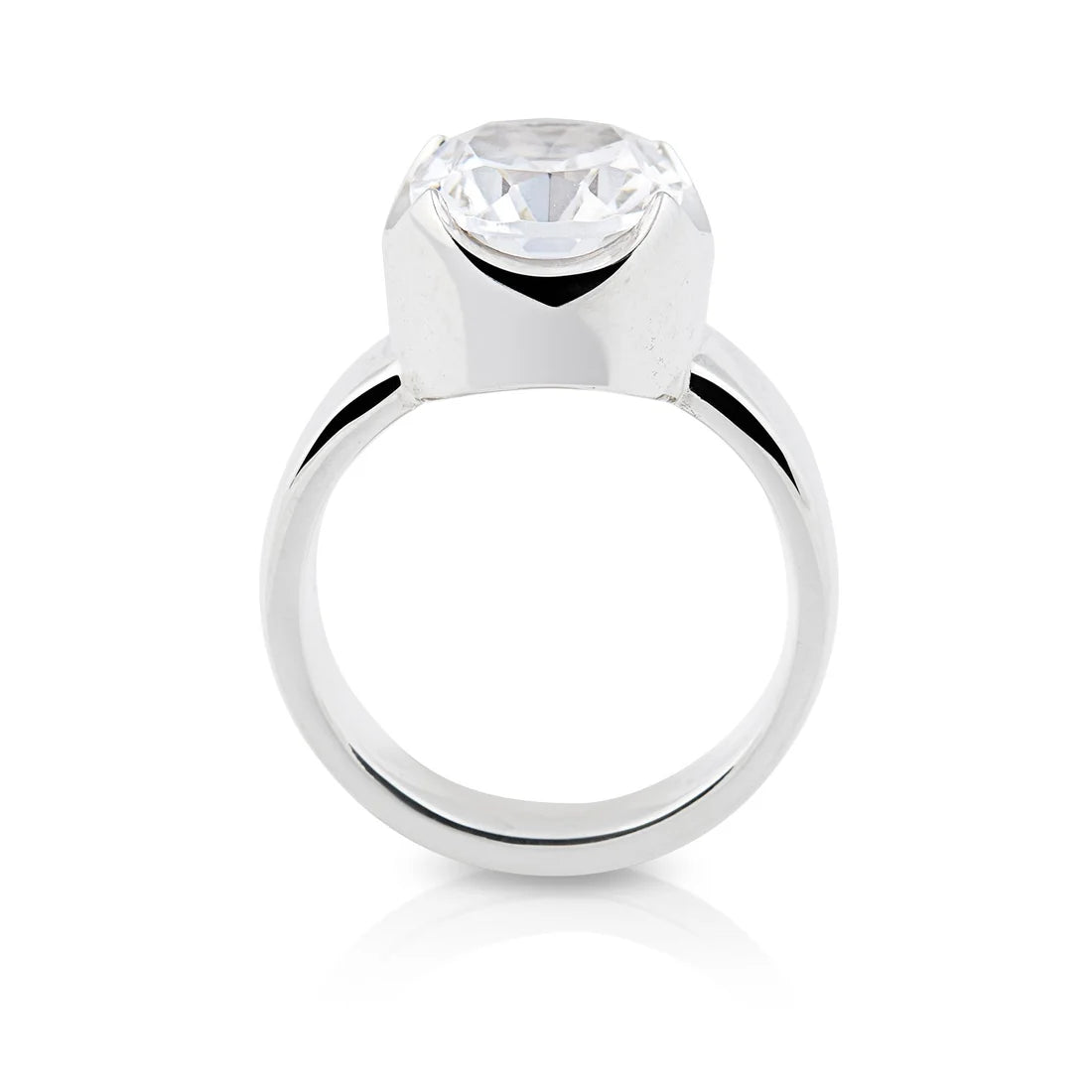Sterlingsilber Ring Stein Cristal Quarz SR-710-50