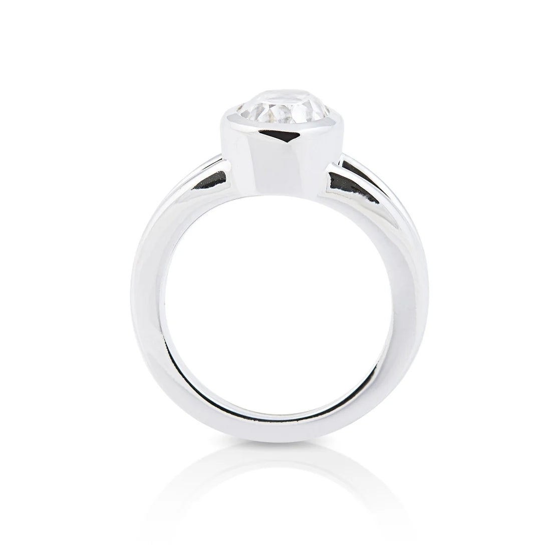 Sterlingsilber Ring Stein Cristal Quarz SR-704-50