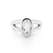 Sterlingsilber Ring Stein Cristal Quarz SR-704