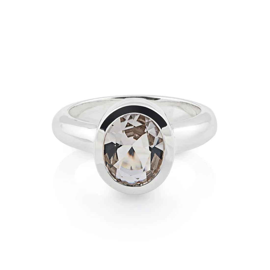 Sterlingsilber Ring Stein Cristal Quarz SR-712-50