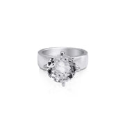 Sterlingsilber Ring Stein Cristal Quarz SR-106