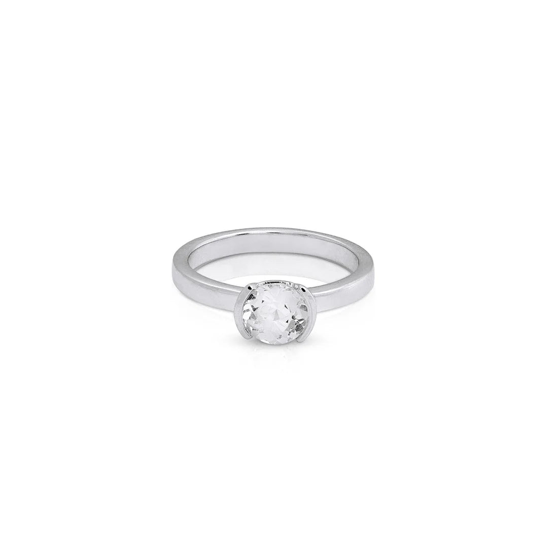 Sterlingsilber Ring Stein Cristal Quarz SR-142-1