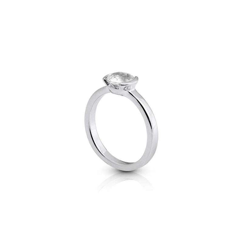 Sterlingsilber Ring Stein Cristal Quarz SR-142