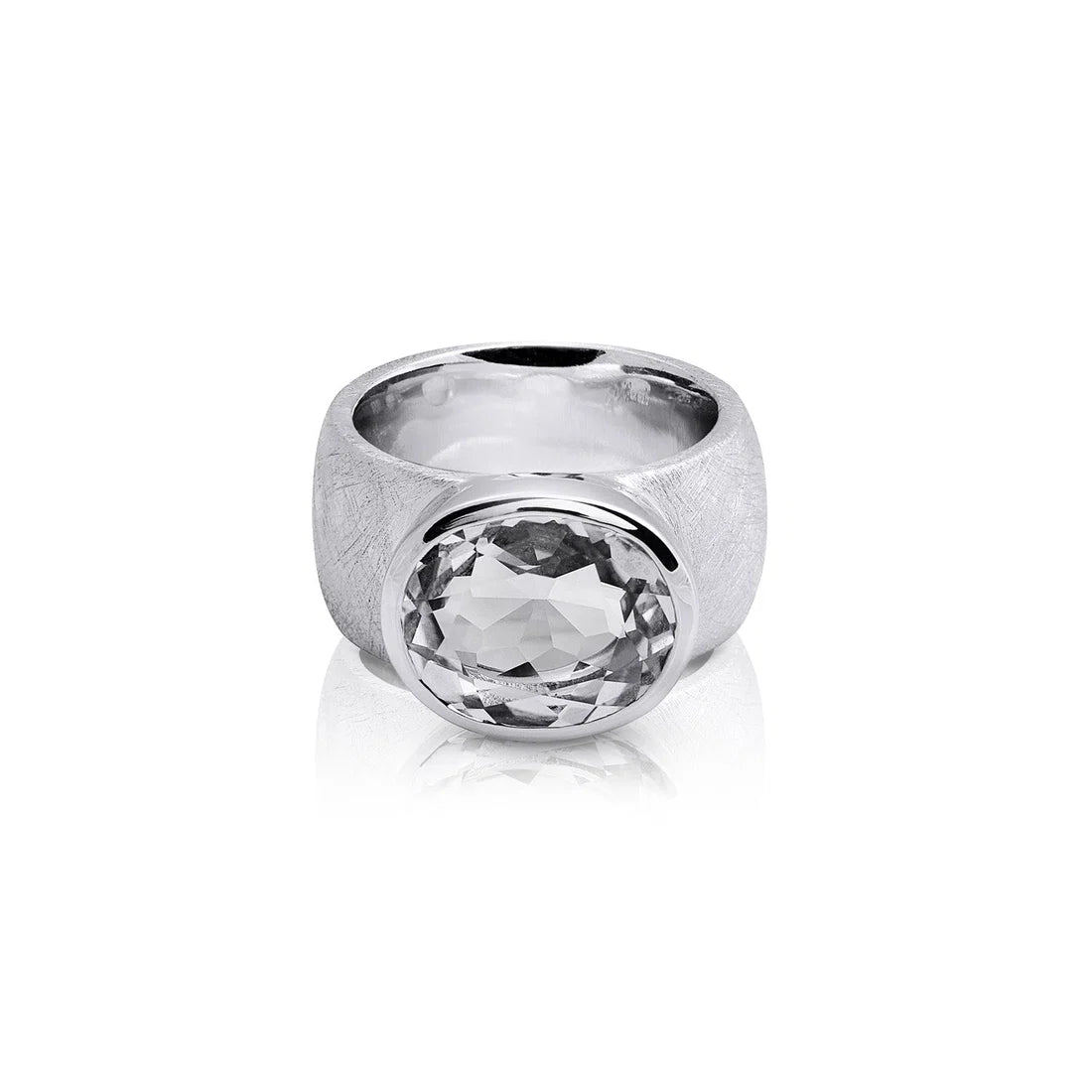 Sterlingsilber Ring Stein Cristal Quarz SR-157-1