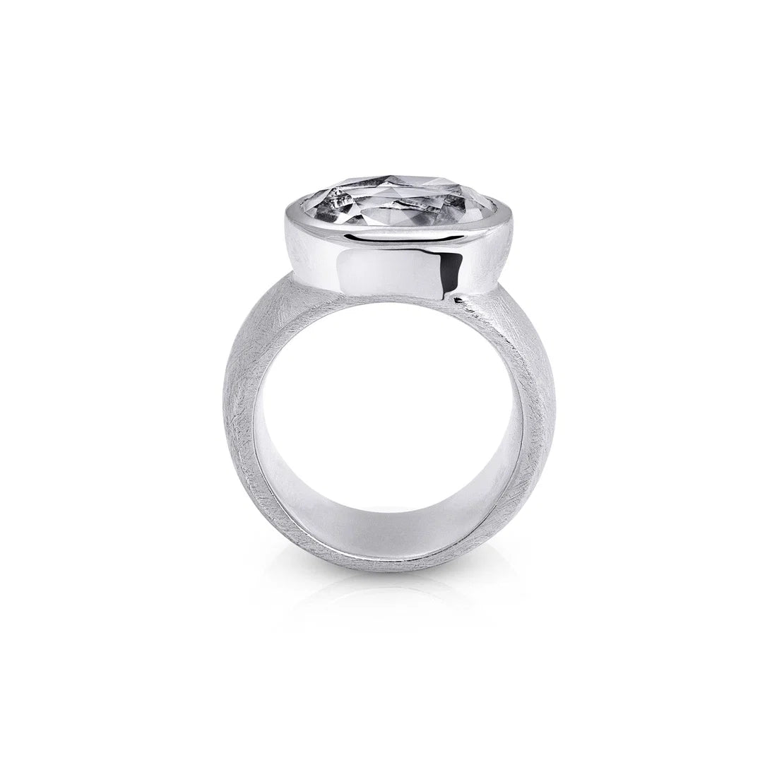 Sterlingsilber Ring Stein Cristal Quarz SR-157-1