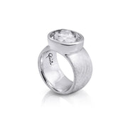 Sterlingsilber Ring Stein Cristal Quarz SR-157