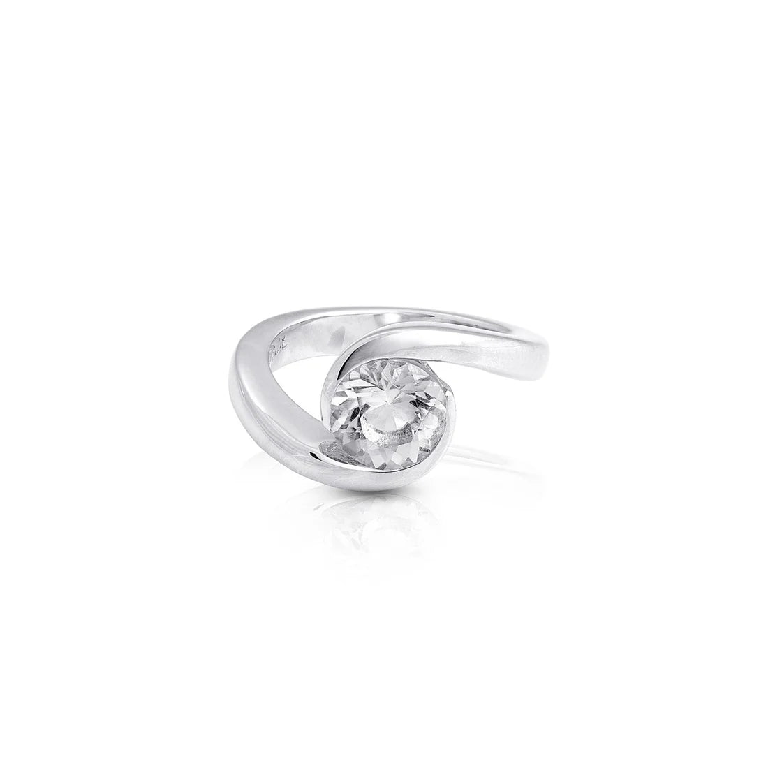 Sterlingsilber Ring Stein Cristal Quarz SR-164-1