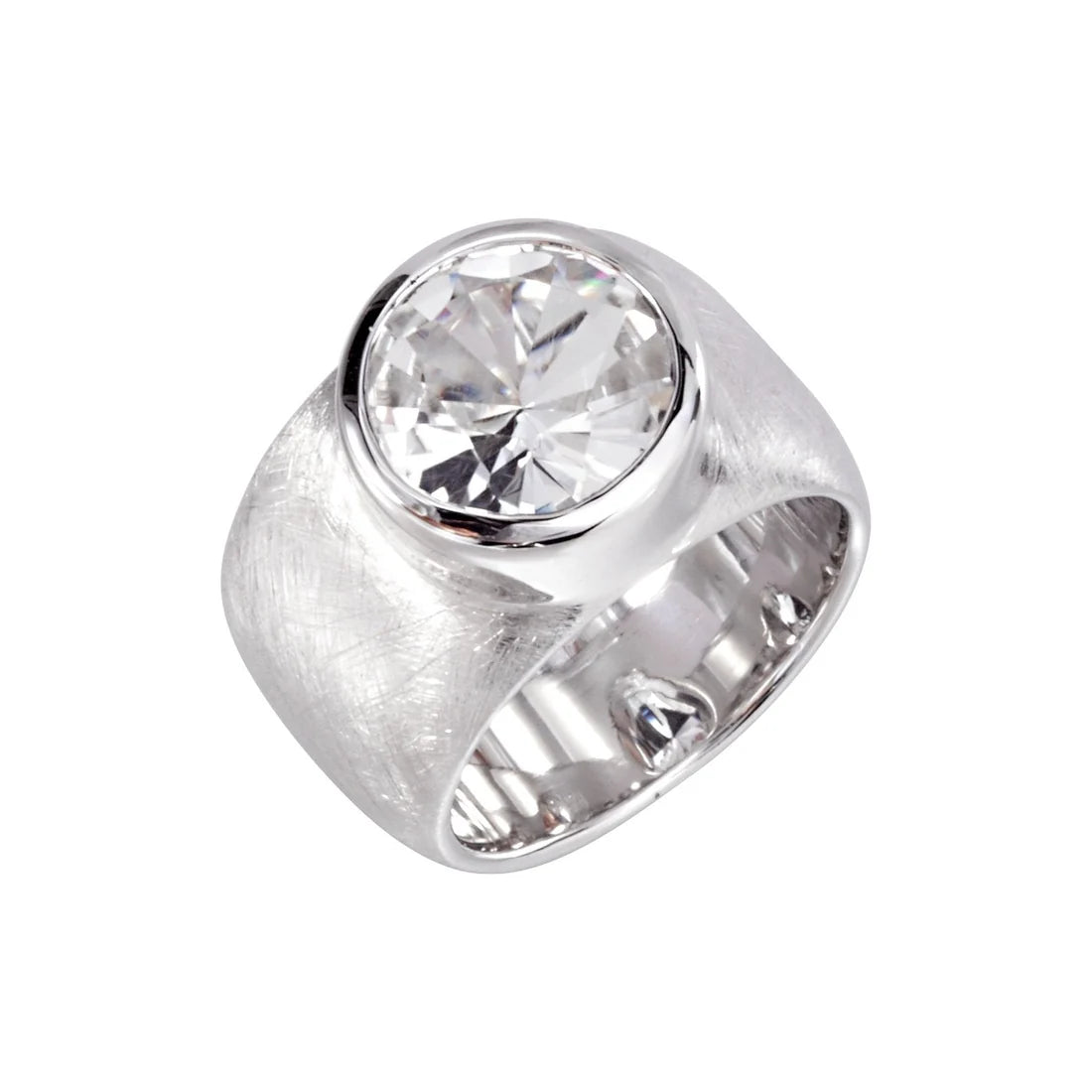 Sterlingsilber Ring Stein Cristal Quarz SR-168-1