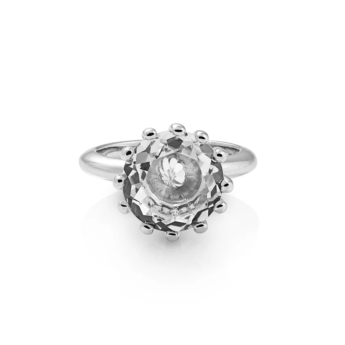 Sterlingsilber Ring Stein Cristal Quarz SR-171-1