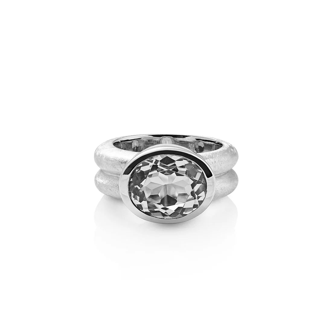 Sterlingsilber Ring Stein Cristal Quarz SR-175-1