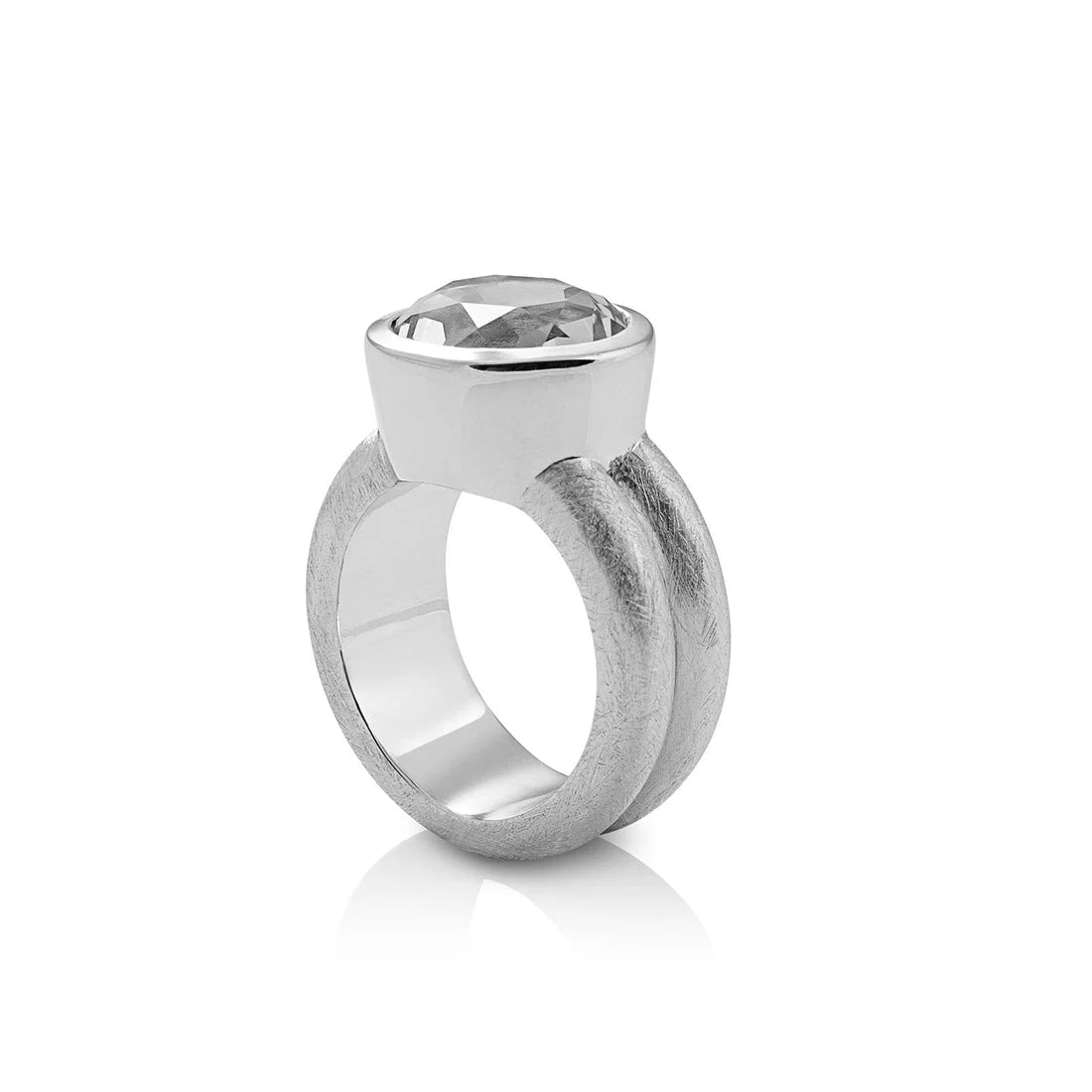 Sterlingsilber Ring Stein Cristal Quarz SR-175-1