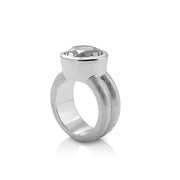 Sterlingsilber Ring Stein Cristal Quarz SR-175