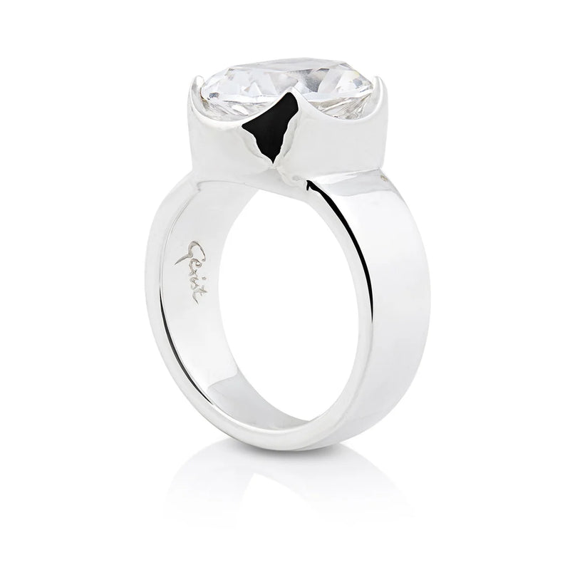 Sterlingsilber Ring Stein Cristal Quarz SR-710