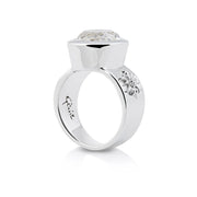 Sterlingsilber Ring Stein Cristal Quarz SR-708-50