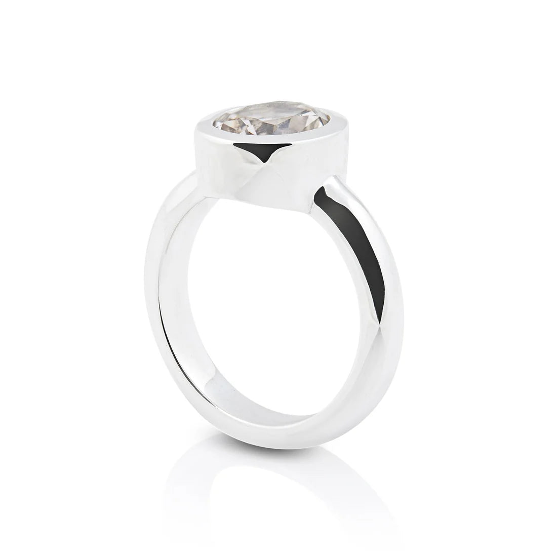 Sterlingsilber Ring Stein Cristal Quarz SR-712-50