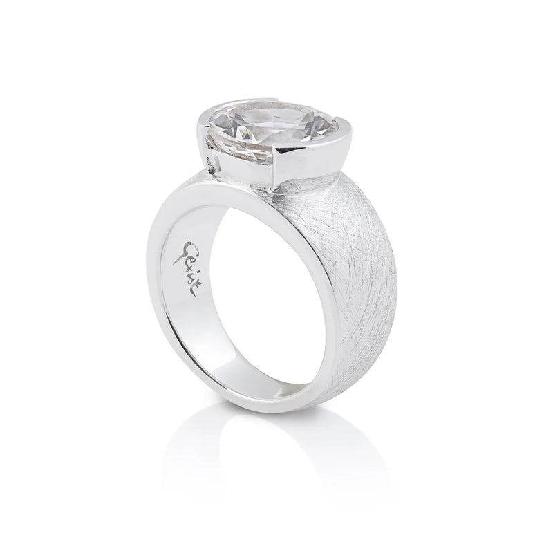 Sterlingsilber Ring Stein Cristal Quarz SR-706