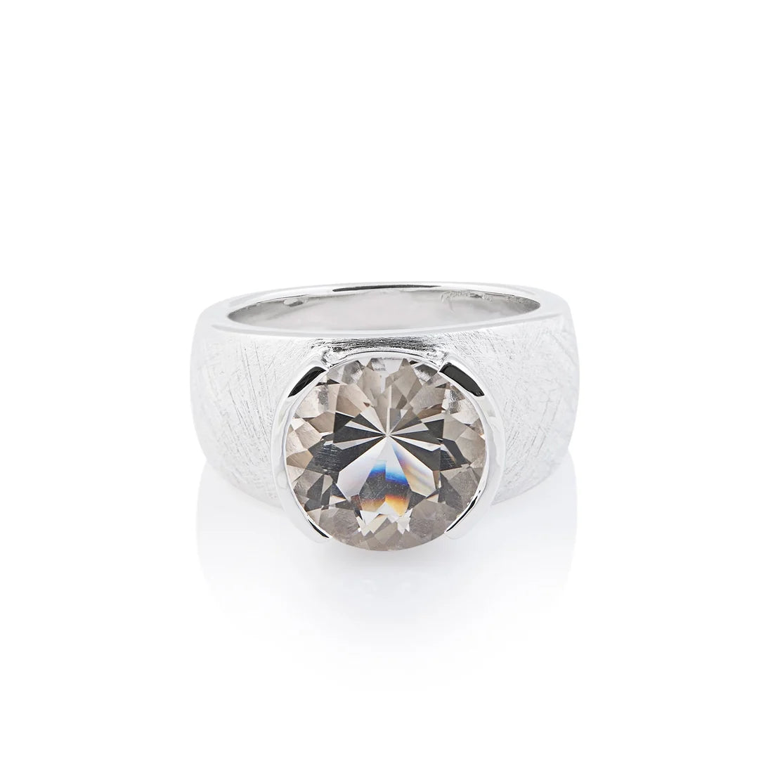 Sterlingsilber Ring mit Steinquarz SR-707-50
