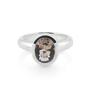 Sterling Silber Ring mit Steinquarz SR-713