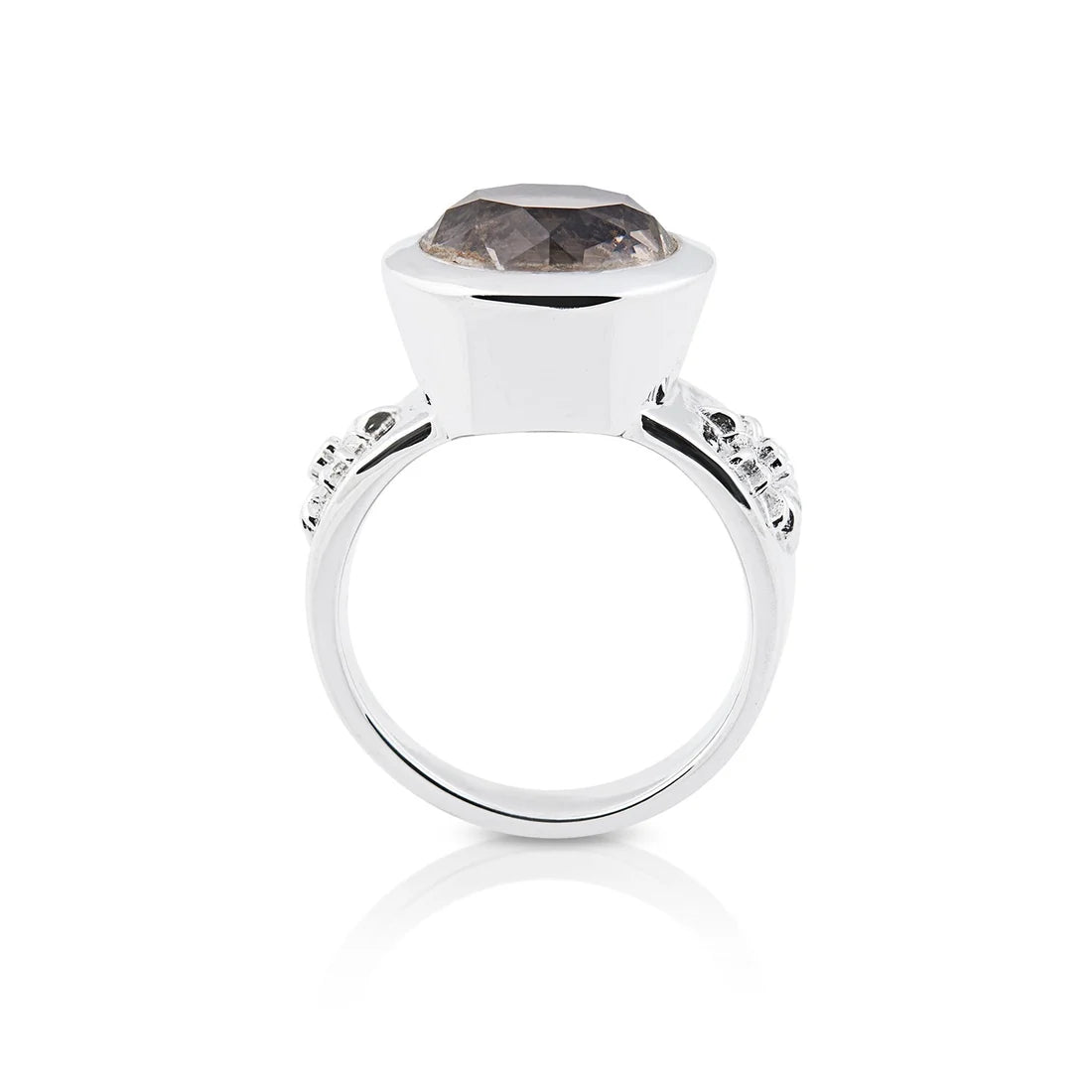 Sterlingsilber Ring mit Steinquarz SR-709-50
