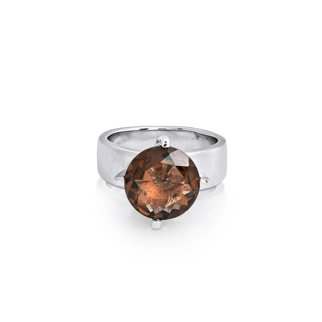 Sterlingsilber Ring mit Steinquarz SR-102-1