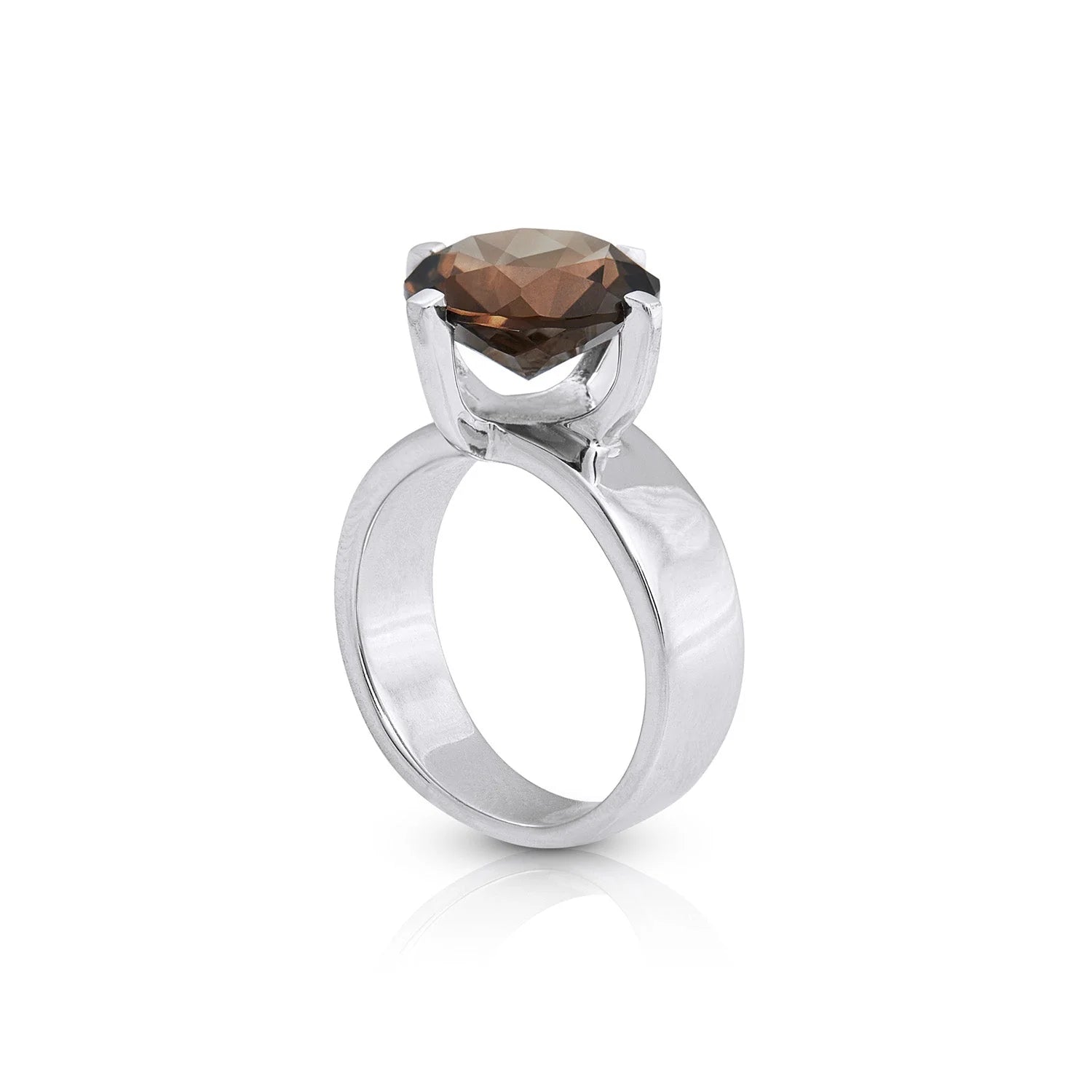 Sterlingsilber Ring mit Steinquarz SR-102-1