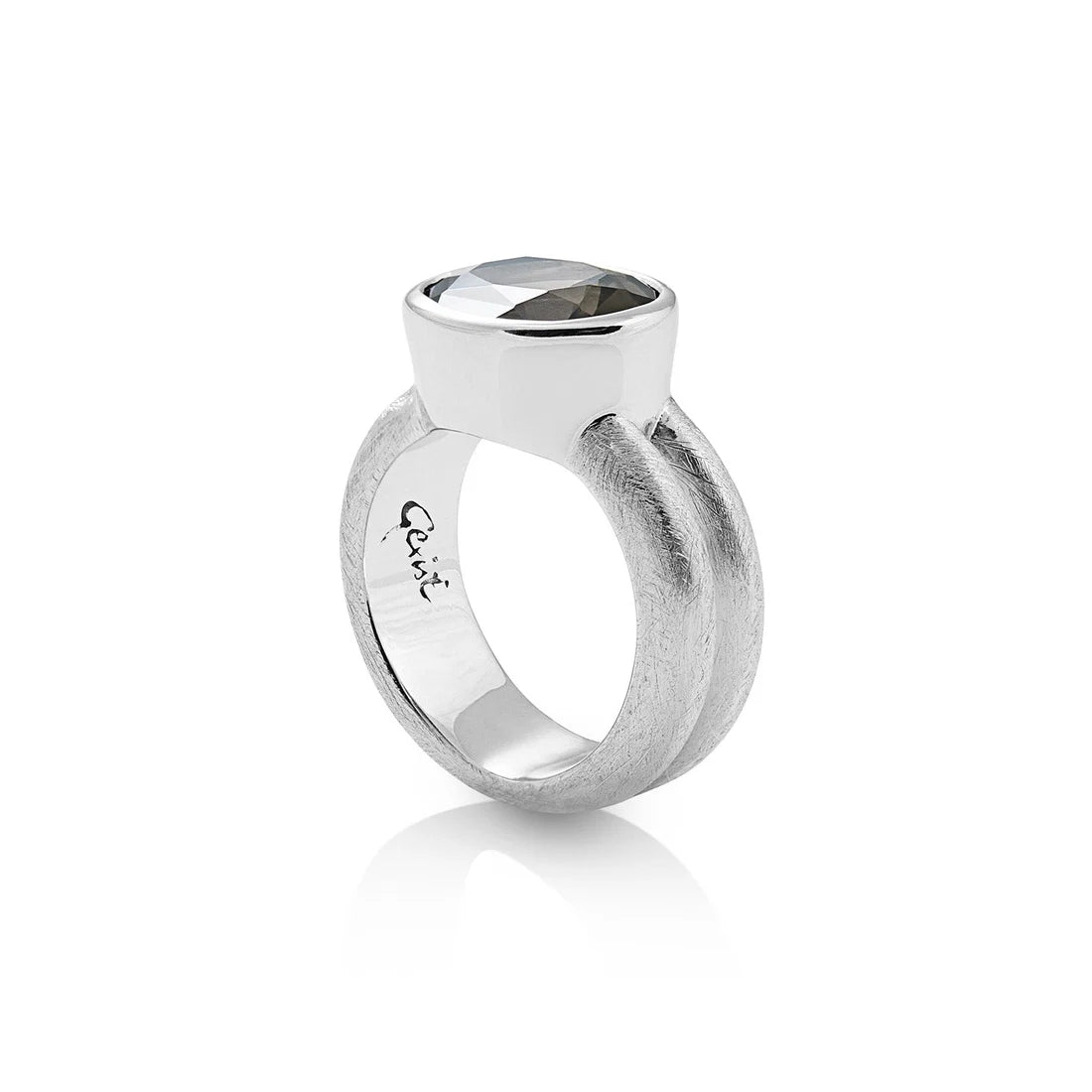 Sterlingsilber Ring mit Steinquarz SR-176-52