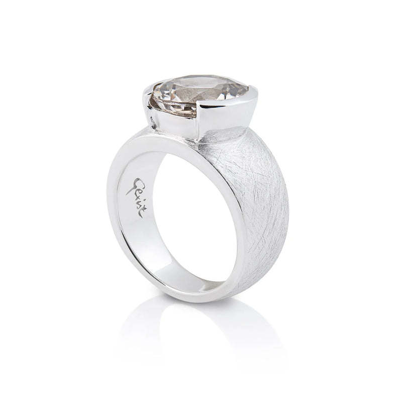 Sterlingsilber Ring mit Steinquarz SR-707
