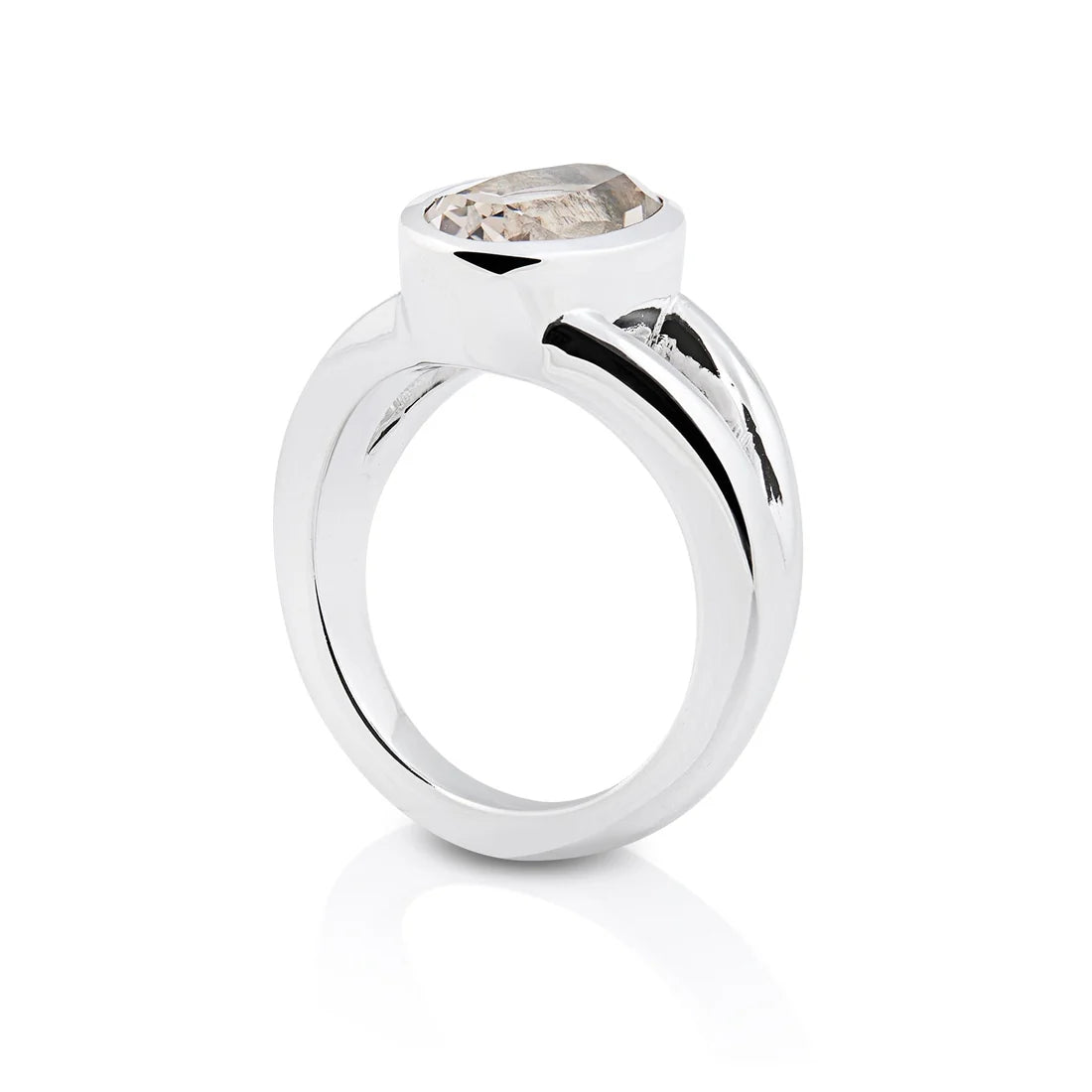 Sterlingsilber Ring mit Steinquarz SR-705-50